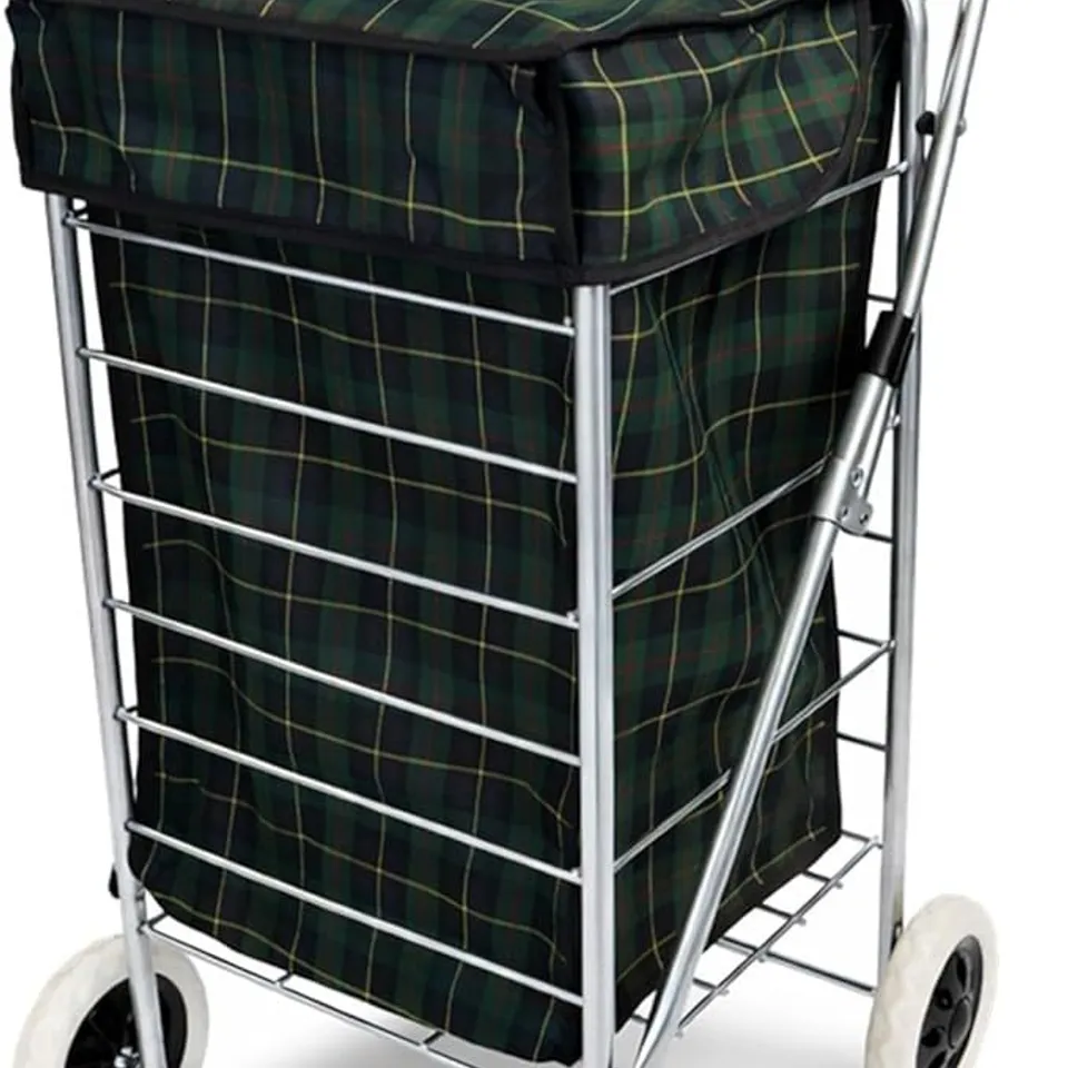 OYPLA 4 WHEEL FOLDING SHOPPING TROLLEY BAG CART MARKET LAUNDRY