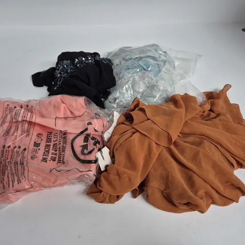 APPROXIMATELY 60 ASSORTED WOMENS DRESSES CLOTHING ITEMS IN VARIOUS SIZES, STYLES & COLOURS - COLLECTION ONLY
