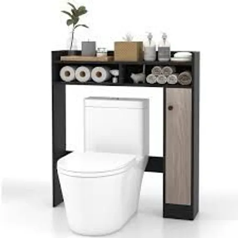BOXED COSTWAY OVER THE TOILET STORAGE CABINET WITH ADJUSTABLE SHELVES (1 BOX)