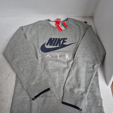NIKE SWEATSHIRT – GREY, MEN'S XL (UK SIZE XL)