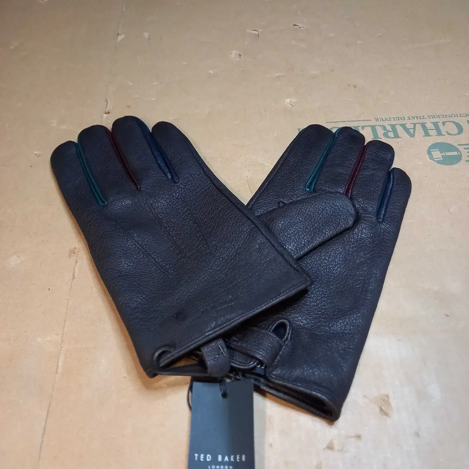 TED BAKER LEATHER GLOVES