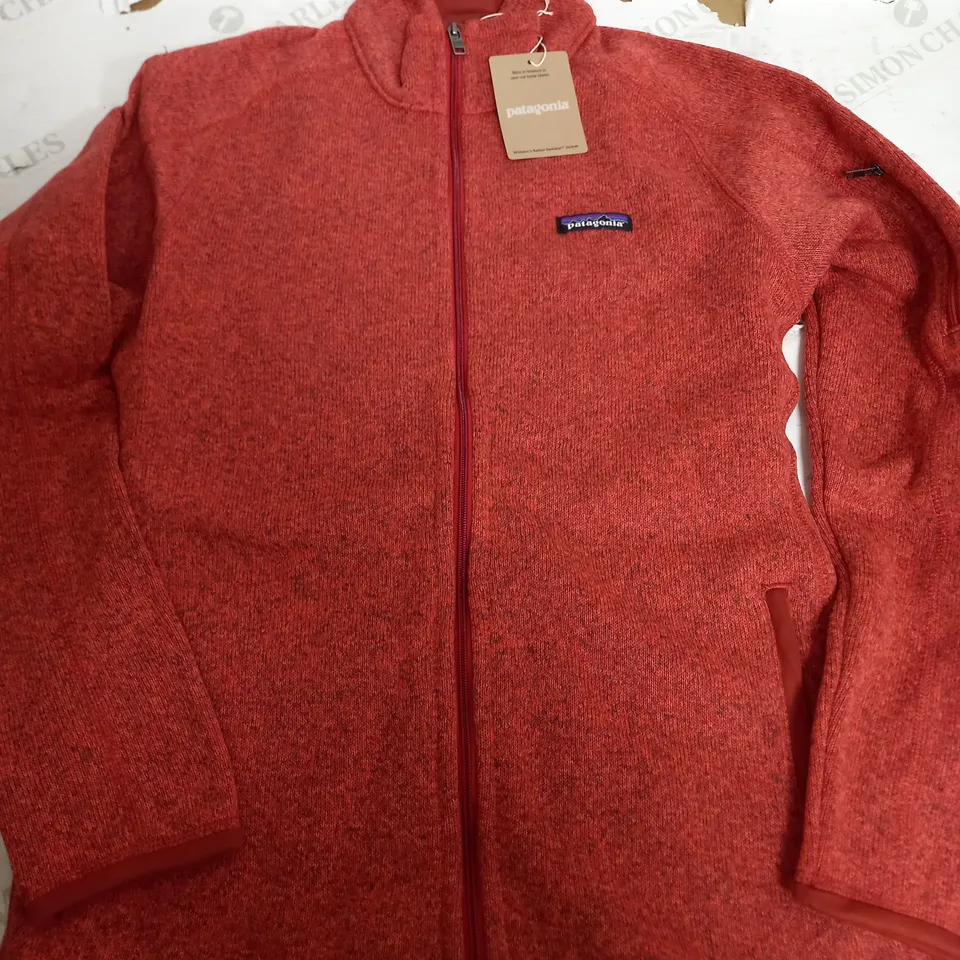 PATAGONIA WOMENS BETTER SWEATER JACKET IN ORANGE - MEDIUM