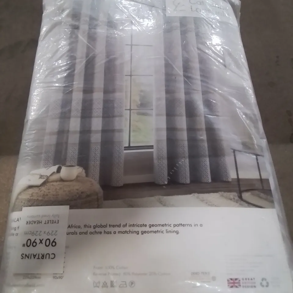 CATHERINE LANSFIELD FULLY LINED CURTAINS 90X90 INCH