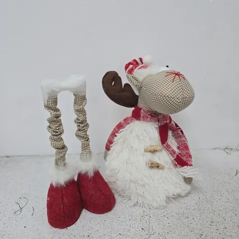 FESTIVE REINDEER PLUSH TOY (EYE MISSING)