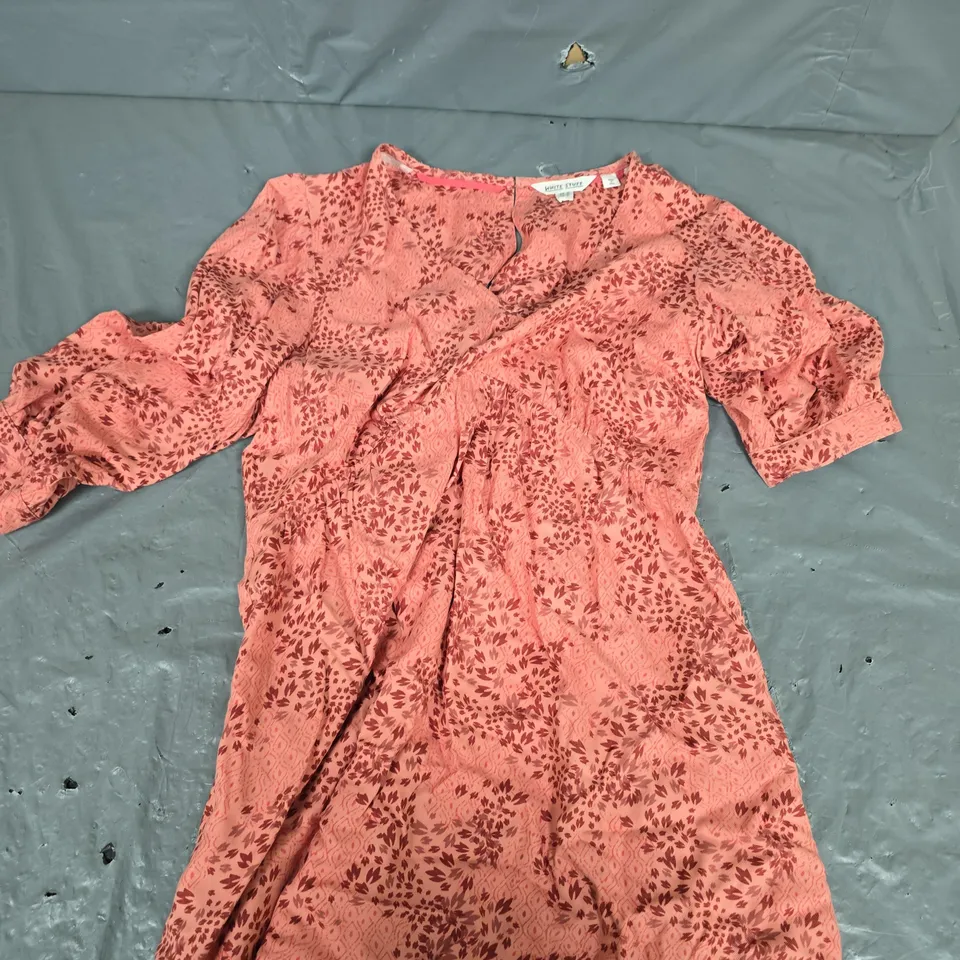 WHITE STUFF PINK MIDI DRESS - 10