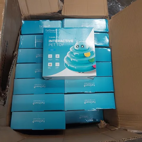 BOX OF APPROXIMATELY 28x FURDREAMS CAT INTERACTIVE TOYS