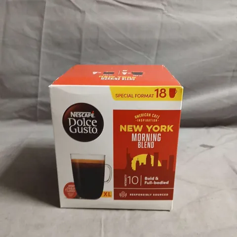 NESCAFΓ DOLCE GUSTO NEW YORK MORNING BLEND COFFEE CAPSULES β BOXED (18 CAPSULES) - X3 BOXES
