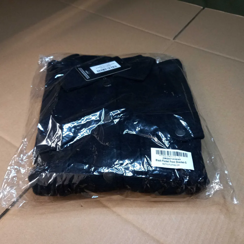 PACKAGED PLT BLACKPOCKET FRONT SHACKET - SMALL