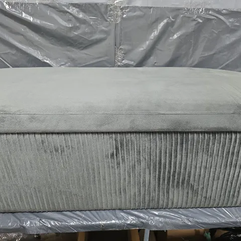 BOXED SERENITY PLEATED OTTOMAN - COLLECTION ONLY