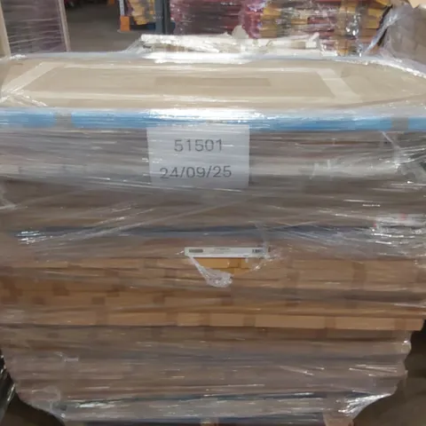 PALLET CONTAINING A VERY LARGE QUANTITY OF WOODEN FURNITURE PANELS ECT