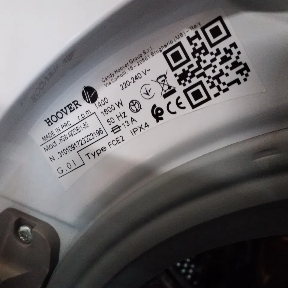 HOOVER H-WASH 300 FREE STANDING WASHING MACHINE - UNPROCESSED RAW RETURN