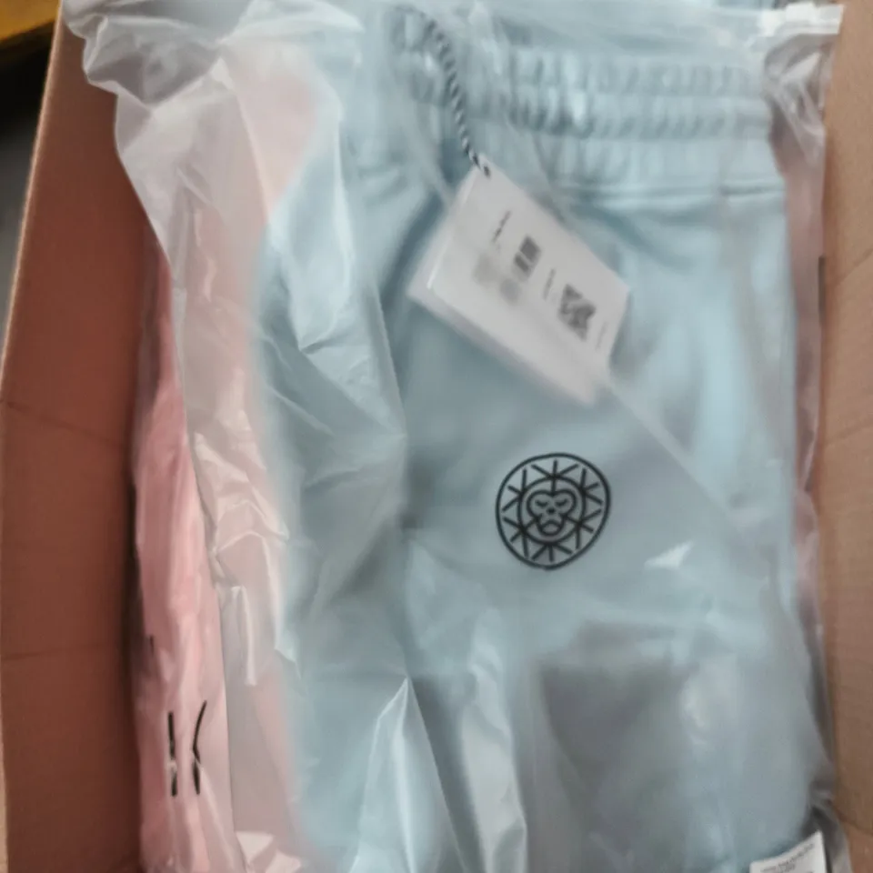 APPROXIMATELY 20 ASSORTED BRASS MONKEY CLOTHING PRODUCTS IN VARIOUS SIZES & COLOURS TO INCLUDE JOGGERS & SHORTS