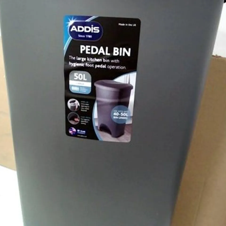 ADDIS 50L PEDAL BIN