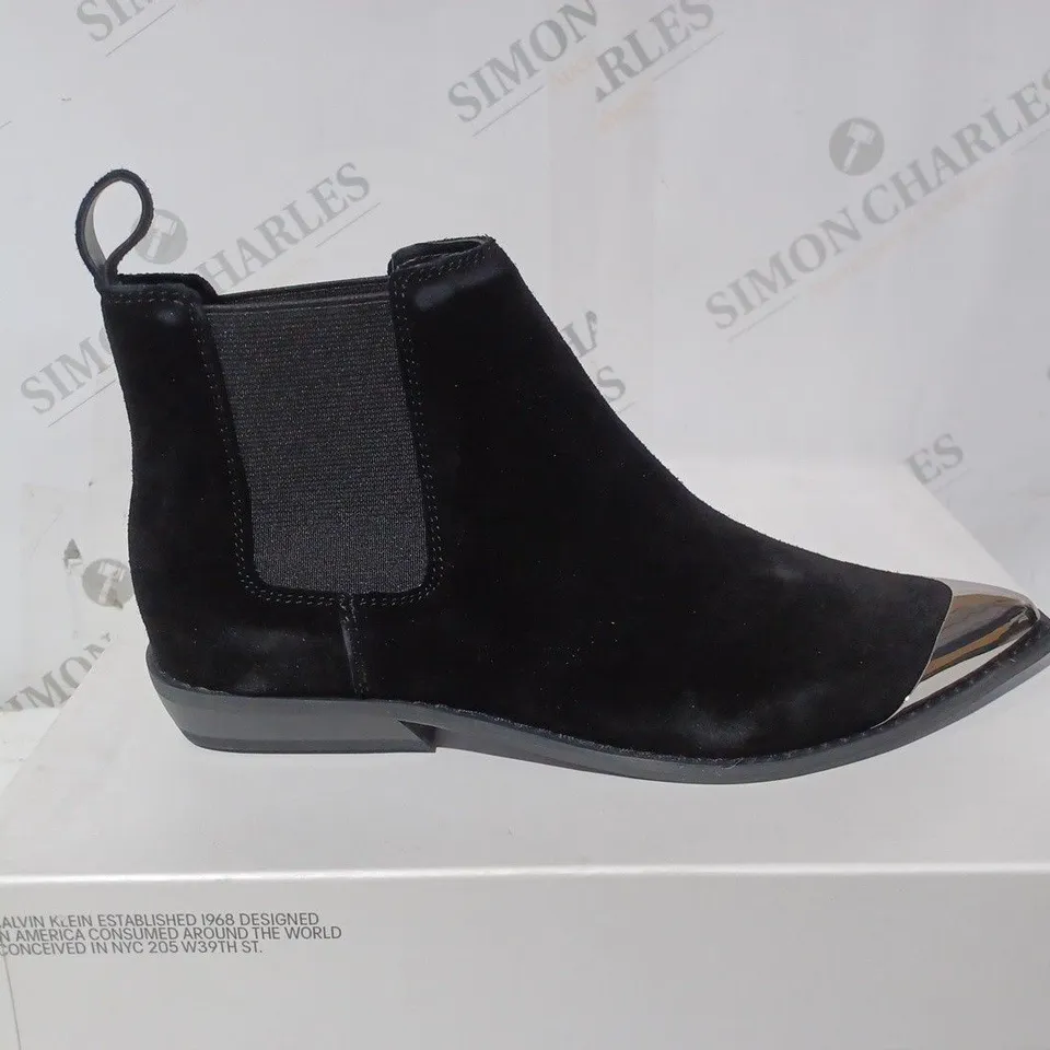 BOXED CALVIN KLEIN JEANS ANKLE BOOTS - SIZE 3