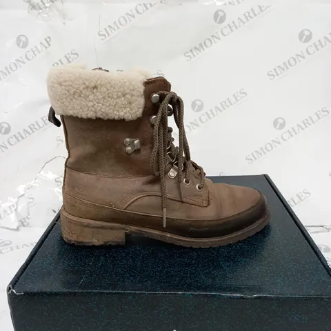 3 SHOES BOXES CONTAINING EMU OKAB WATERPROOF BOOTS SIZE 6 UK