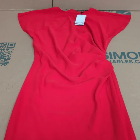 NOBODYS CHILD NAZ MIDI DRESS – RED, UK 10