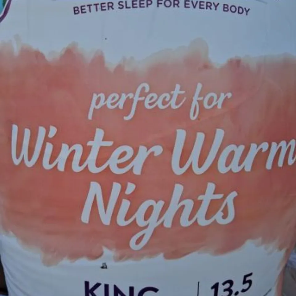 BRAND NEW BAGGED SLUMBERDOWN PERFECT FOR WINTER WARM NIGHTS KING SIZE DUVET 13.5 TOG