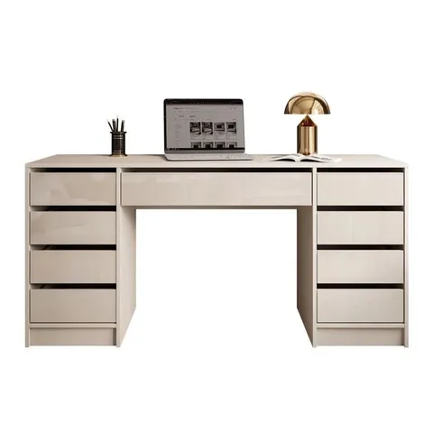 BOXED MADA DOUBLE DESK WITH DRAWERS (2 BOXES)