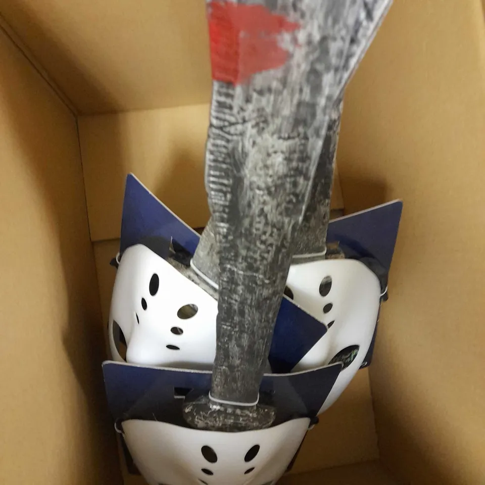 LOT OF 6 HALLOWEEN HOCKEY MASK & BAT SETS 