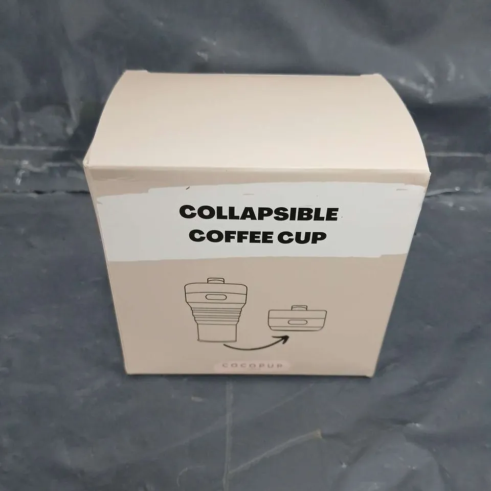 BOXED COCOPUP COLLAPSIBLE COFFEE CUP 