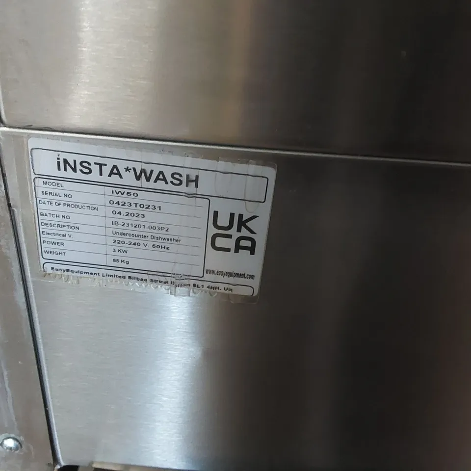 INSTA WASH UNDERCOUNTER DISHWASH IW50