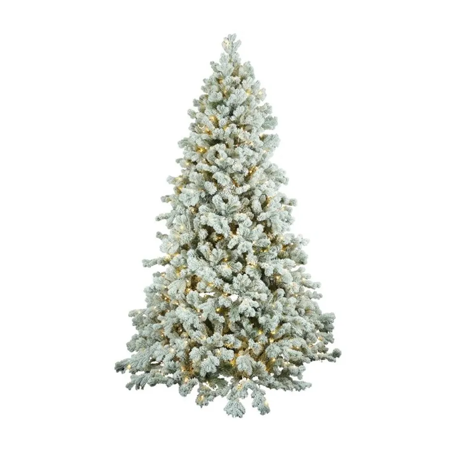 BOXED 225CM H LIGHTED ARTIFICIAL FIR CHRISTMAS TREE 