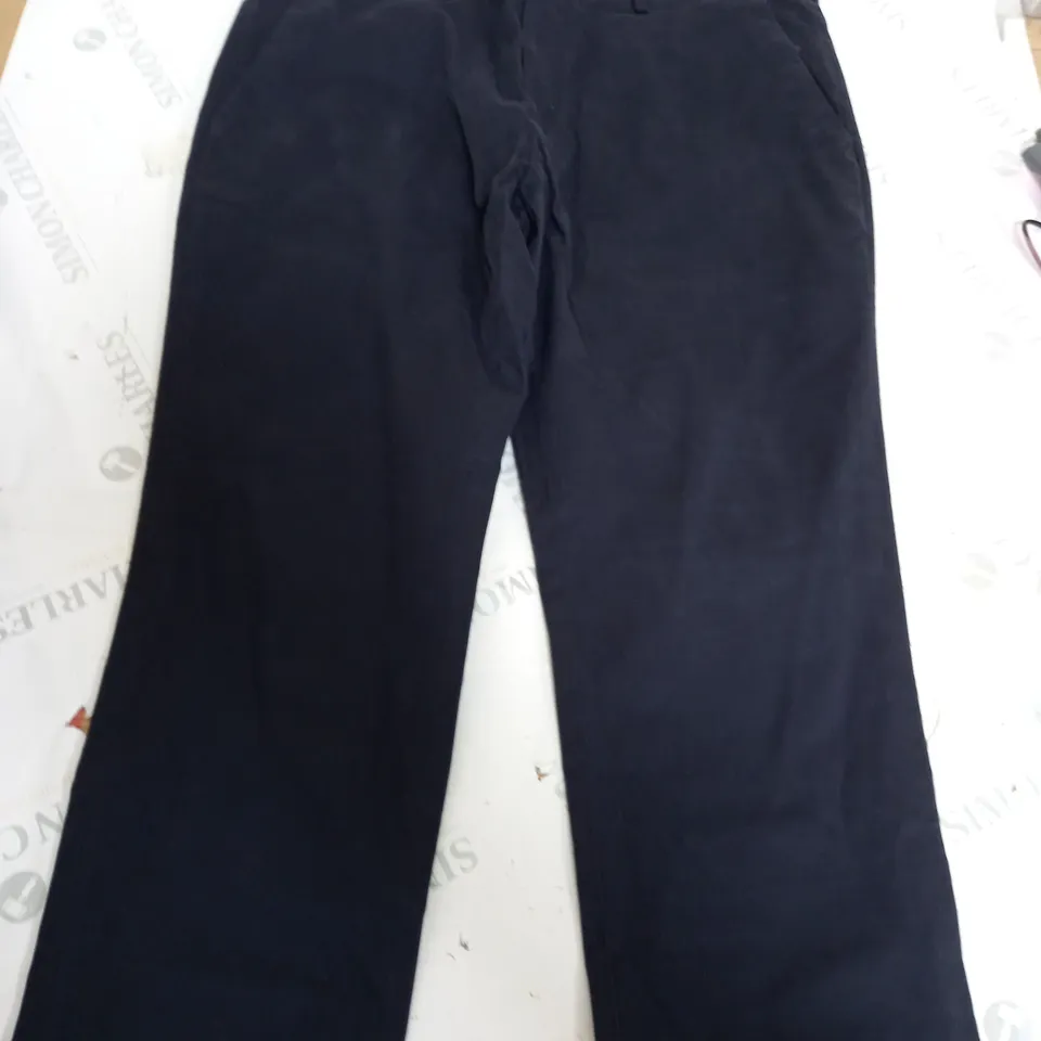 MOSS SLIM FIT CASUAL TROUSERS IN NAVY - 34S