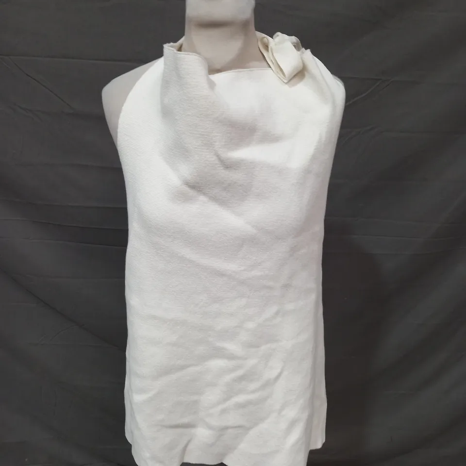 ZARA WITH LINEN CREAM APRON - MEDIUM