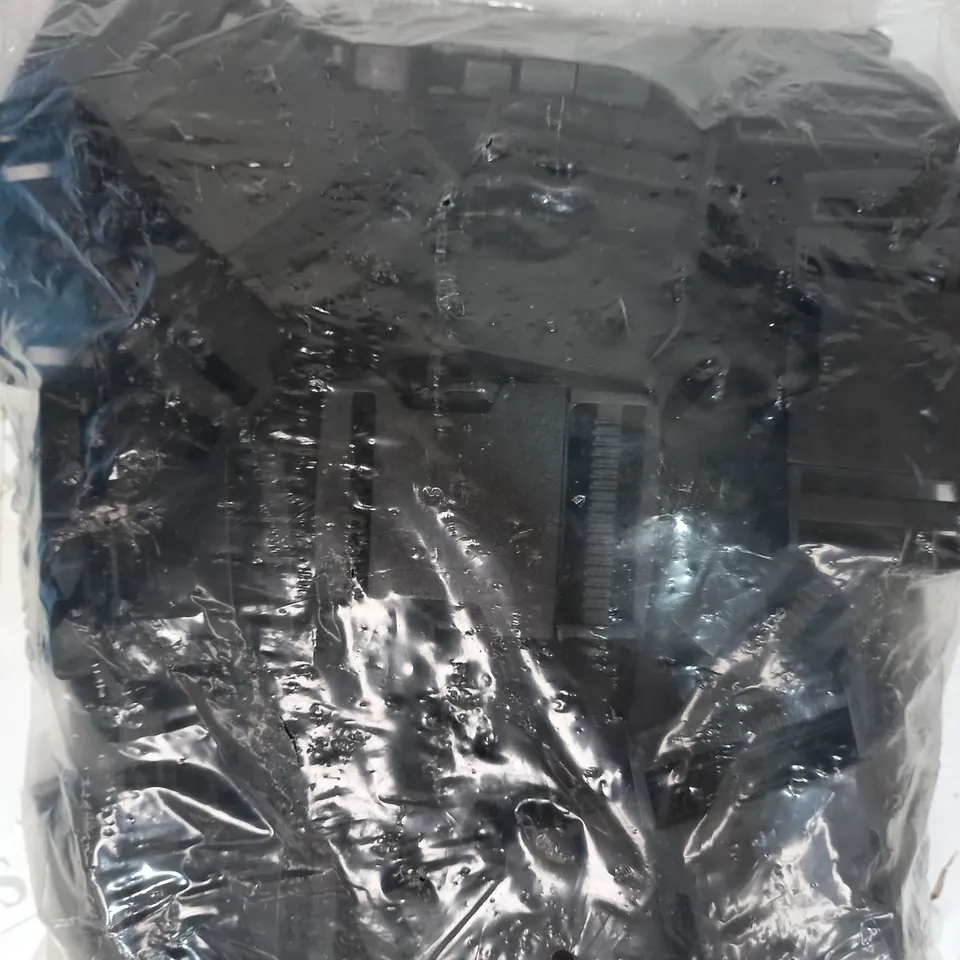 BOX OF APPROXIMATELY 9 PACKS OF DESIGNER BLACK BUCKLES