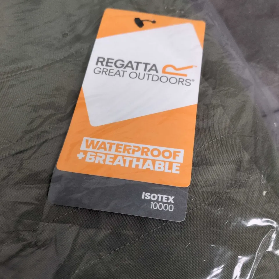 REGATTA GREAT OUTDOORS OTILLIE WATERPROOF JACKET IN FOUR LEAF CLOVER – ISOTEX 10000, SIZE UK 22