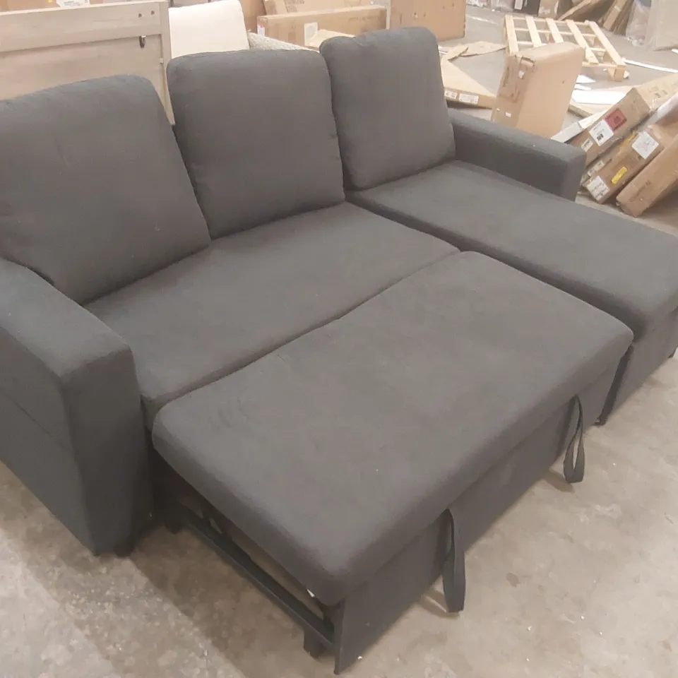 QUALITY DESIGNER 227CM L-SHAPED PULL OUT SOFA BED