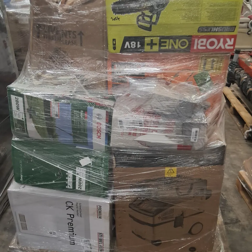 PALLET OF APPROXIMATELY 14 UNPROCESSED RAW RETURN HOUSEHOLD AND ELECTRICAL GOODS TO INCLUDE;