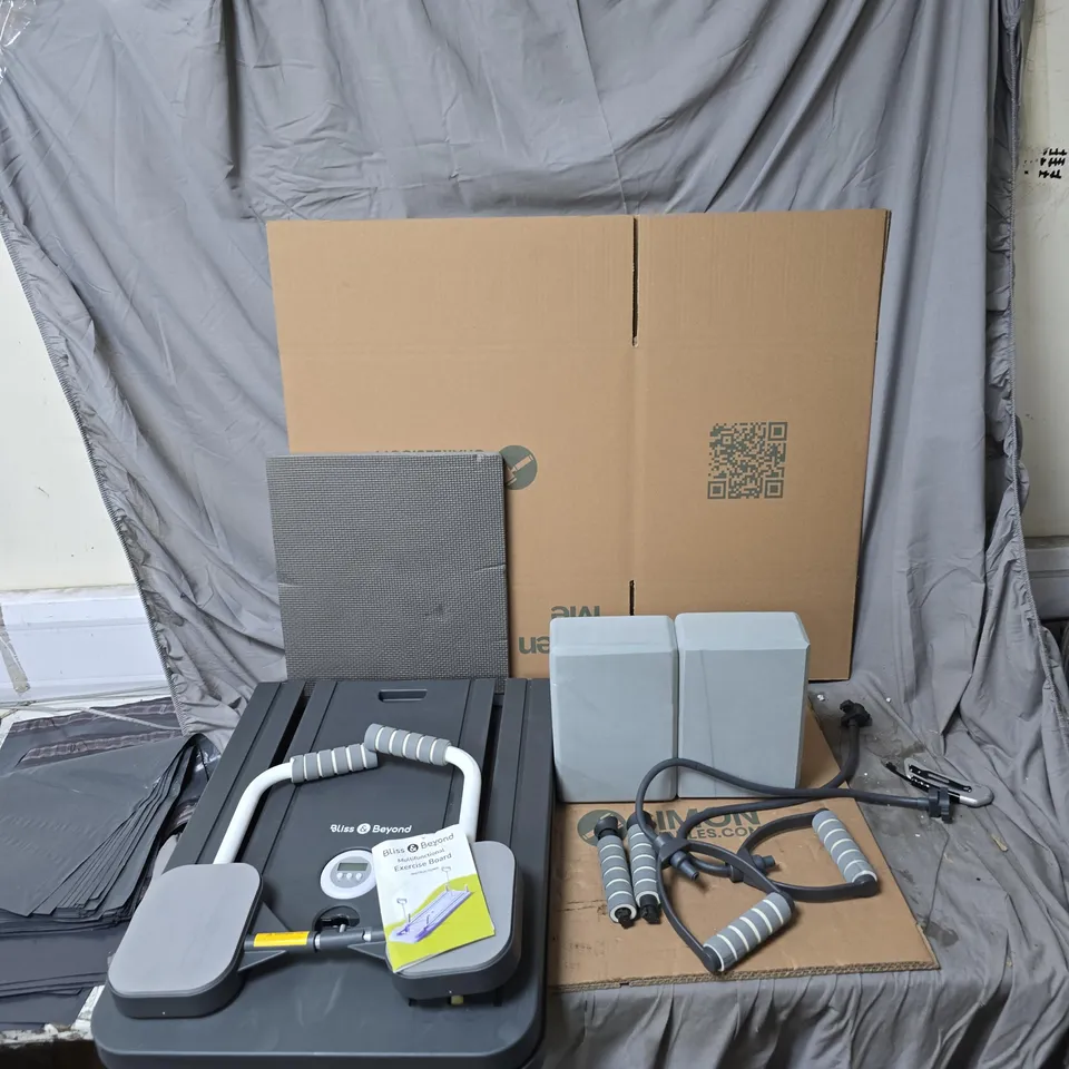 BLISS & BEYOND MULTIFUNCTIONAL EXERCISE BOARD WITH ATTACHMENTS (INCLUDES INSTRUCTIONS)