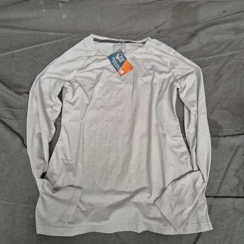 MOUNTAIN WAREHOUSE ACTIVE QUICK DRY WOMEN'S LONG-SLEEVE TEE – BEIGE, UK 8