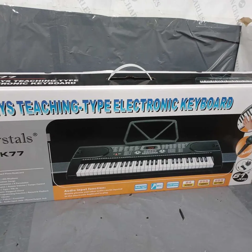 BOXED CRYSTALS PK77 ELECTRONIC KEYBOARD