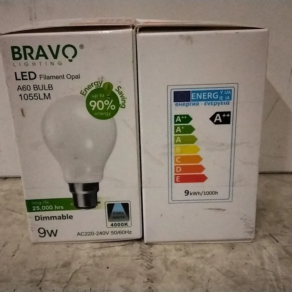 BOXED 9W B22 DIMMABLE LED 4000K GLS BULB (SET OF 2)