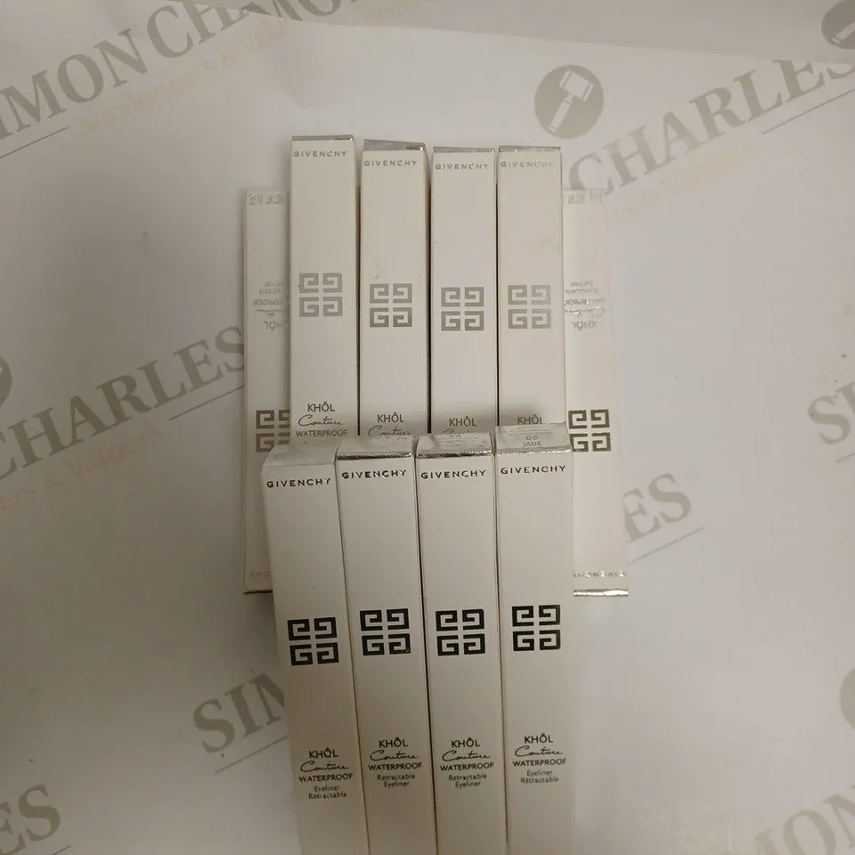APPROXIMATELY 14 X GIVENCHY KHOL COUTURE WATERPROOF RETRACTABLE EYELINER TO INCLUDE LILAC, JADE, AND TURQUOISE SHADES