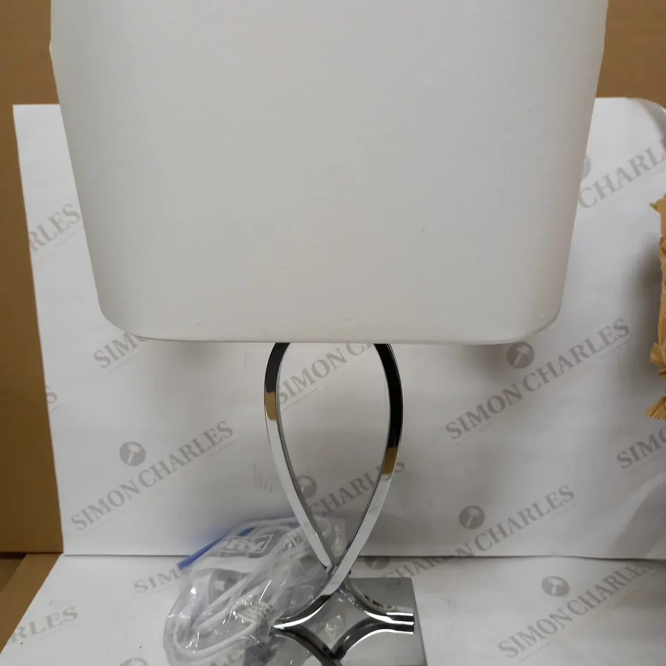 JOHN LEWIS TOM CHROME TABLE LAMP 