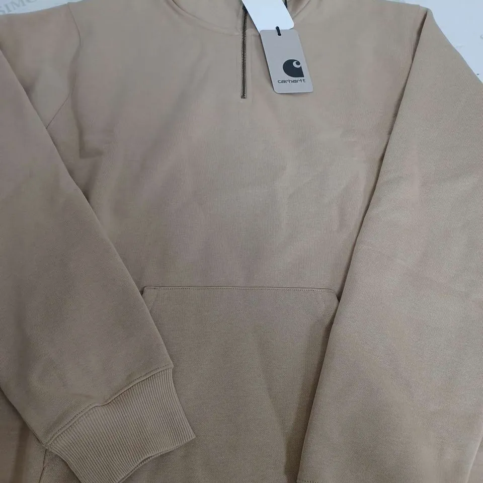CARHARTT CHASE NECK ZIP SWEAT SHIRT - LARGE