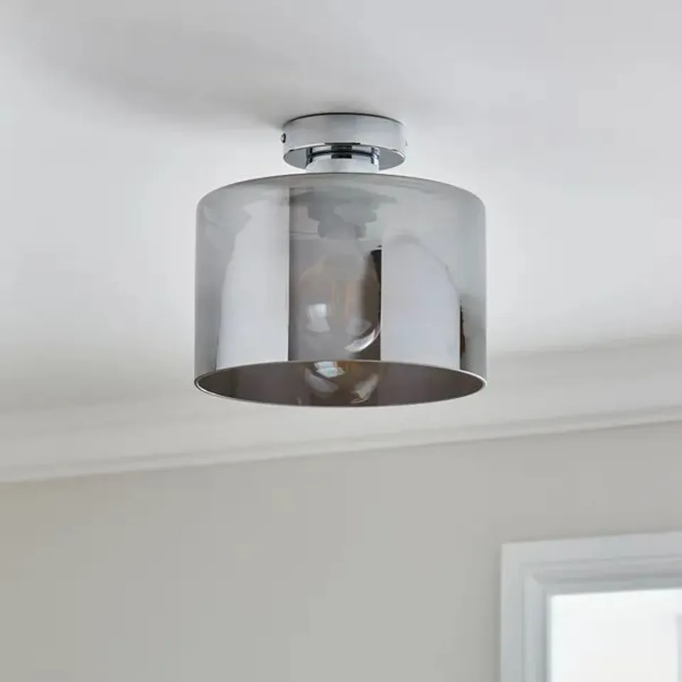 BOXED ERIN FLUSH CEILING LIGHT