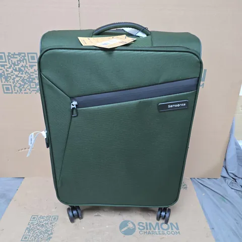 SAMSONITE LITEBEAM SPINNER 66/24 EXP MEDIUM SOFTSHELL CASE IN GREEN