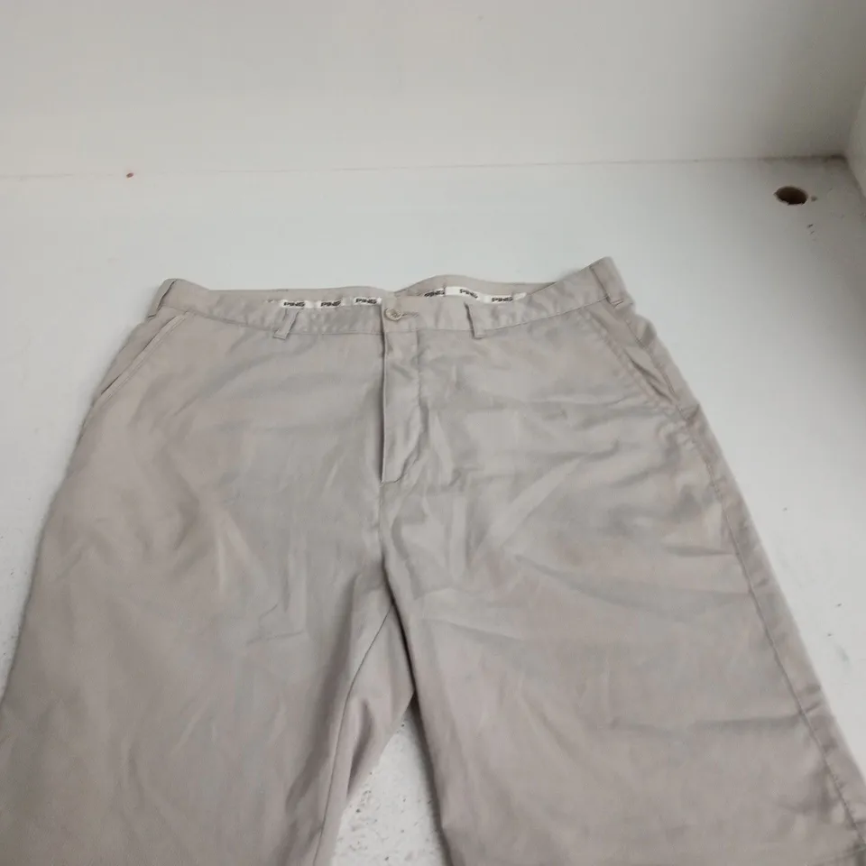 PING COLLECTION KHAKI SHORTS, UK 34