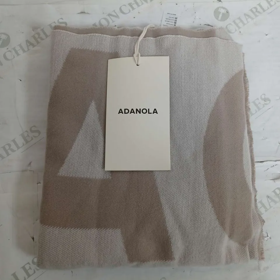 ADANOLA KNIT BLANKET SCARF STONE 