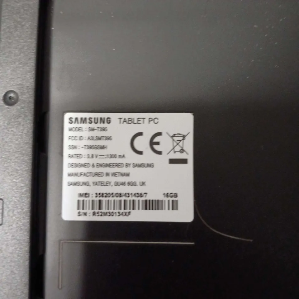 SAMSUNG TABLET PC – BLACK, 16GB – – FAULTY LCD