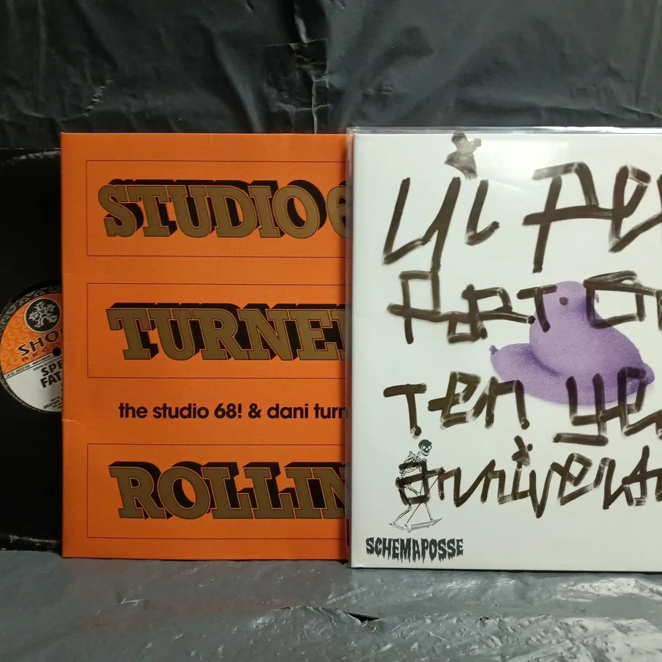 APPROXIMATELY 10 ASSORTED MUSIC VINYL RECORDS TO INCLUDE LIL PEEP, THE STUDIO 68 & DANI TURNER, ETC