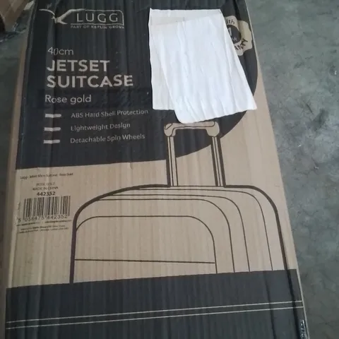 BOXED LUGG 40CM JETSET SUITCASE ROSE GOLD