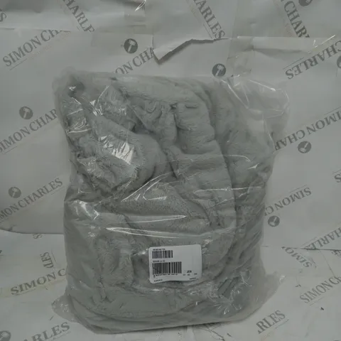 BOXED COZEE HOME VELVETSOFT HEATED THROW IN LIGHT GREY