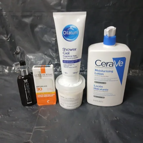 APPROXIMATEY 20 ASSORTED HEALTH AND BEAUTY PRODUCTS TO INCLUDE CERAVE MOISTURISING LOTION, OILATUM SHOWER GEL AND LOVE CURL CONDITIONER