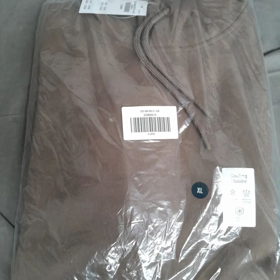 HOLLISTER COOLING HOODIE IN BROWN - XL