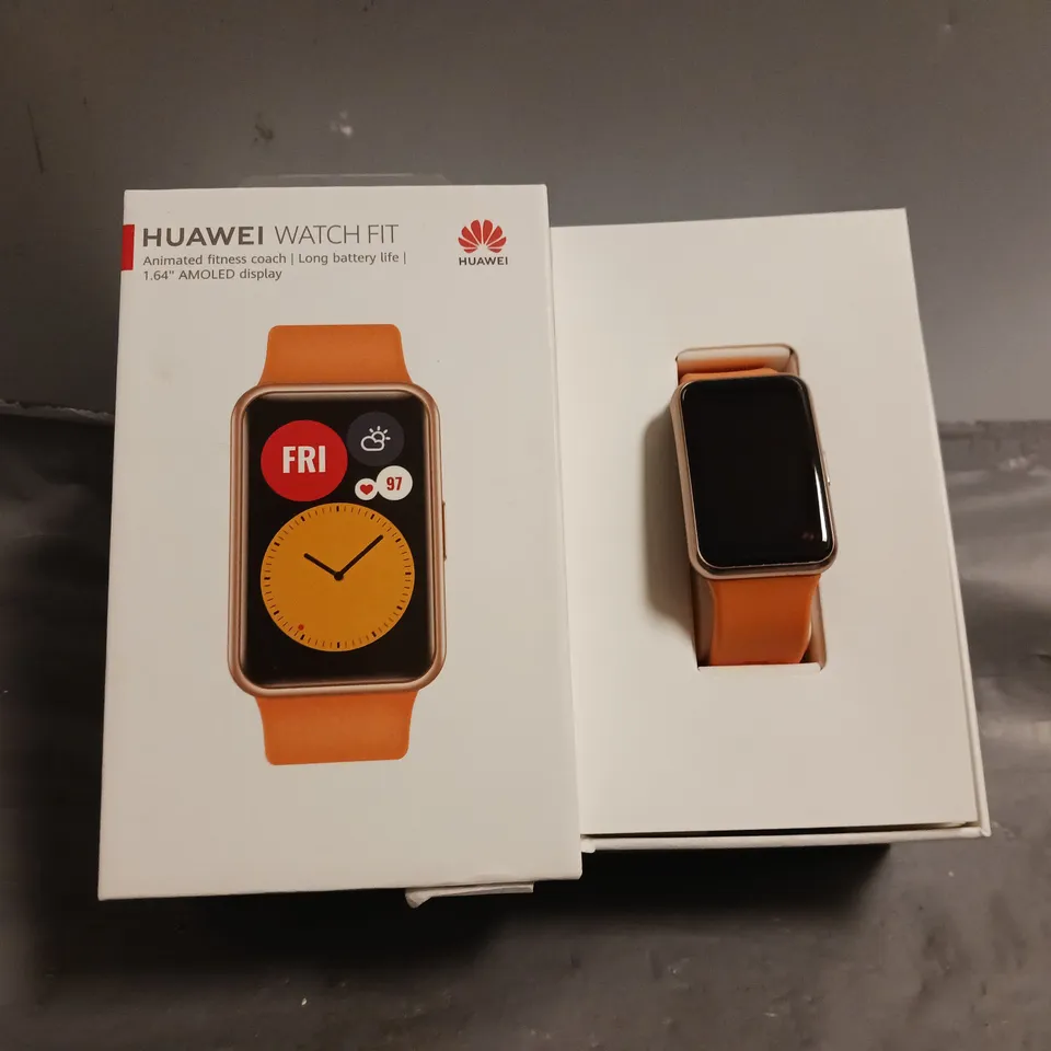 BOXED HUAWEI WATCH FIT ORANGE WATCH